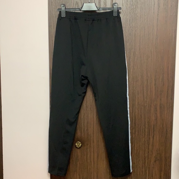 Garage Black Track Pants with White Stripes - Picture 2 of 3